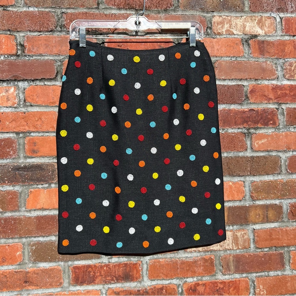 Moschino Vintage Colorful Polka Dot Skirt